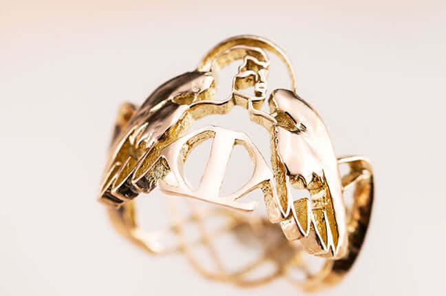 【213】＜大天使 ミカエルのリング＞ K16GOLD GREAT ANGEL MICHAEL RING – MagiCan